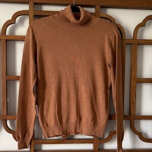 Warm Tan Turtleneck Sweater